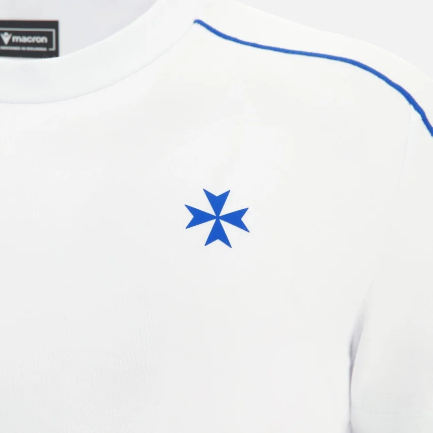 T-Shirt da viaggio bianca da adulto Auxerre 2025/26 Athleisure T-Shirt da viaggio bianca da adulto Auxerre 2025/26 Athleisure
