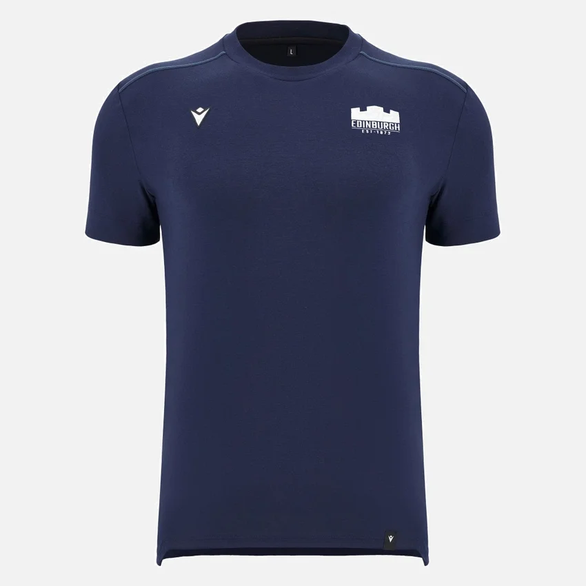 T-Shirt in cotone blu navy Edinburgh Rugby 2025/26 T-Shirt in cotone blu navy Edinburgh Rugby 2025/26