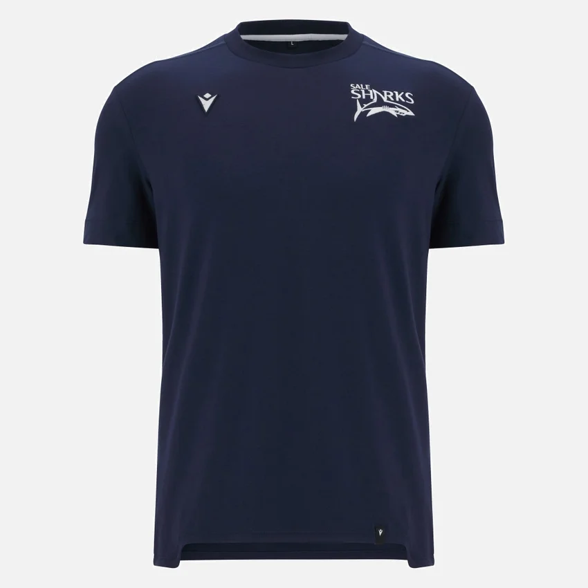 T-Shirt in cotone blu navy Sale Sharks 2025/26 T-Shirt in cotone blu navy Sale Sharks 2025/26