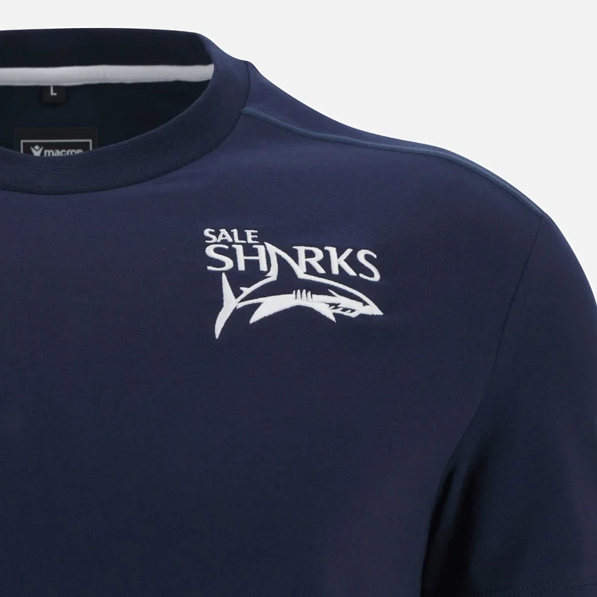 T-Shirt in cotone blu navy Sale Sharks 2025/26 T-Shirt in cotone blu navy Sale Sharks 2025/26
