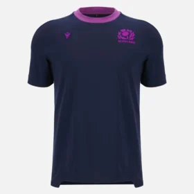 T-Shirt in cotone blu navy Scottish Rugby 2025/26