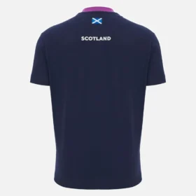 T-Shirt in cotone blu navy Scottish Rugby 2025/26