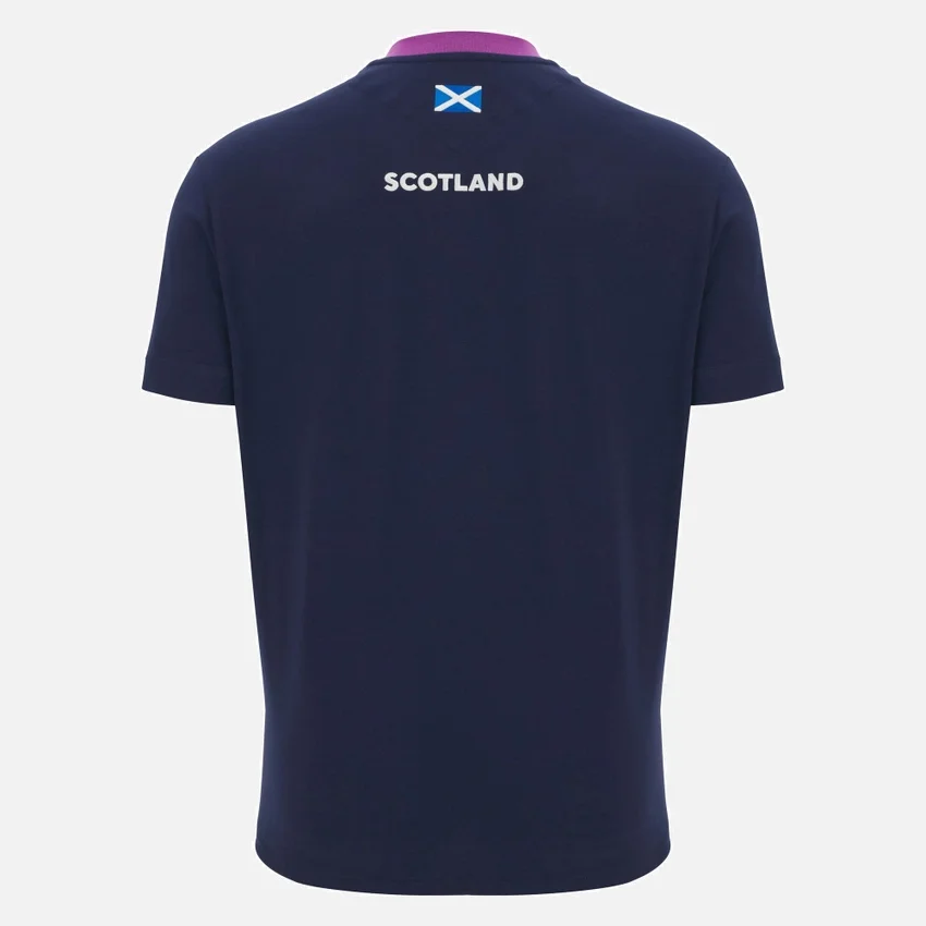 T-Shirt in cotone blu navy Scottish Rugby 2025/26 T-Shirt in cotone blu navy Scottish Rugby 2025/26