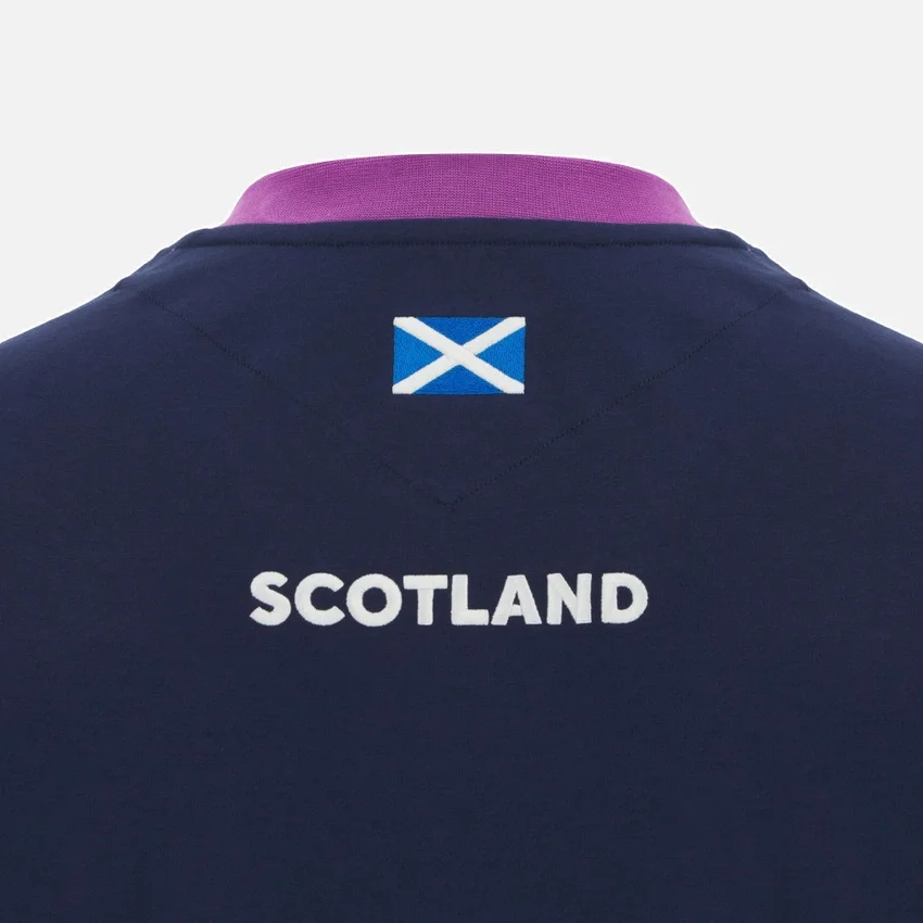 T-Shirt in cotone blu navy Scottish Rugby 2025/26 T-Shirt in cotone blu navy Scottish Rugby 2025/26