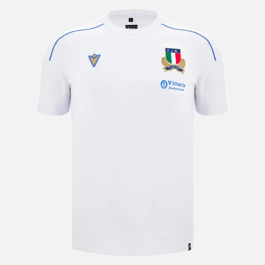 T-Shirt in cotone da adulto Italia Rugby 2025/26 Athleisure T-Shirt in cotone da adulto Italia Rugby 2025/26 Athleisure