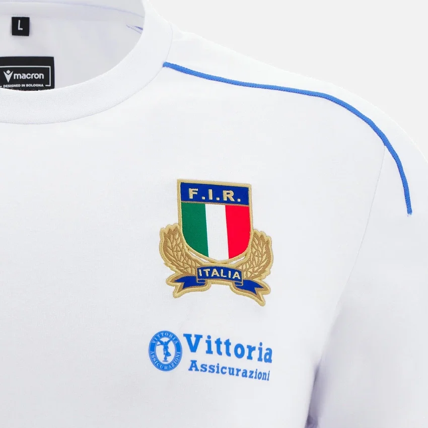 T-Shirt in cotone da adulto Italia Rugby 2025/26 Athleisure T-Shirt in cotone da adulto Italia Rugby 2025/26 Athleisure