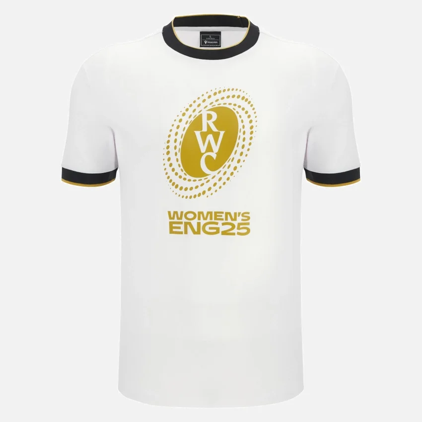 T-Shirt in cotone della linea Fan per adulti della Coppa del Mondo di rugby femminile 2025 T-Shirt in cotone della linea Fan per adulti della Coppa del Mondo di rugby femminile 2025