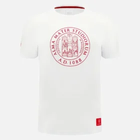 T-Shirt in cotone per adulti Unibo Collection White
