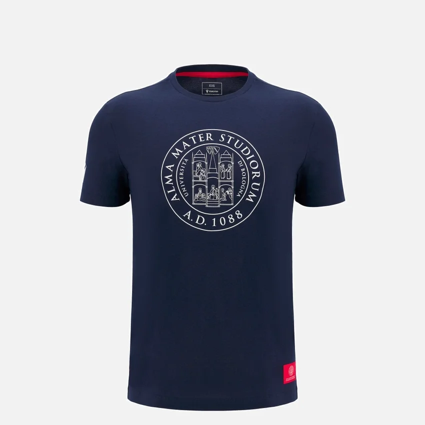 T-Shirt in cotone per bambini Unibo Collection Navy T-Shirt in cotone per bambini Unibo Collection Navy