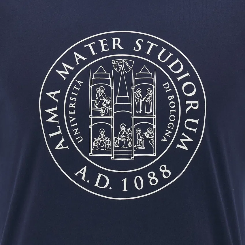T-Shirt in cotone per bambini Unibo Collection Navy T-Shirt in cotone per bambini Unibo Collection Navy