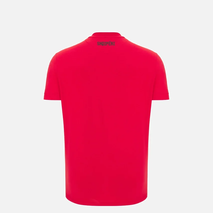 T-Shirt rossa sportiva Athleisure della Nazionale Albanese FSHF 2026/27 Junior T-Shirt rossa sportiva Athleisure della Nazionale Albanese FSHF 2026/27 Junior