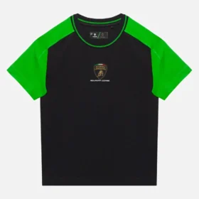 T-Shirt sportiva da bambino Automobili Lamborghini Squadra Corse nera