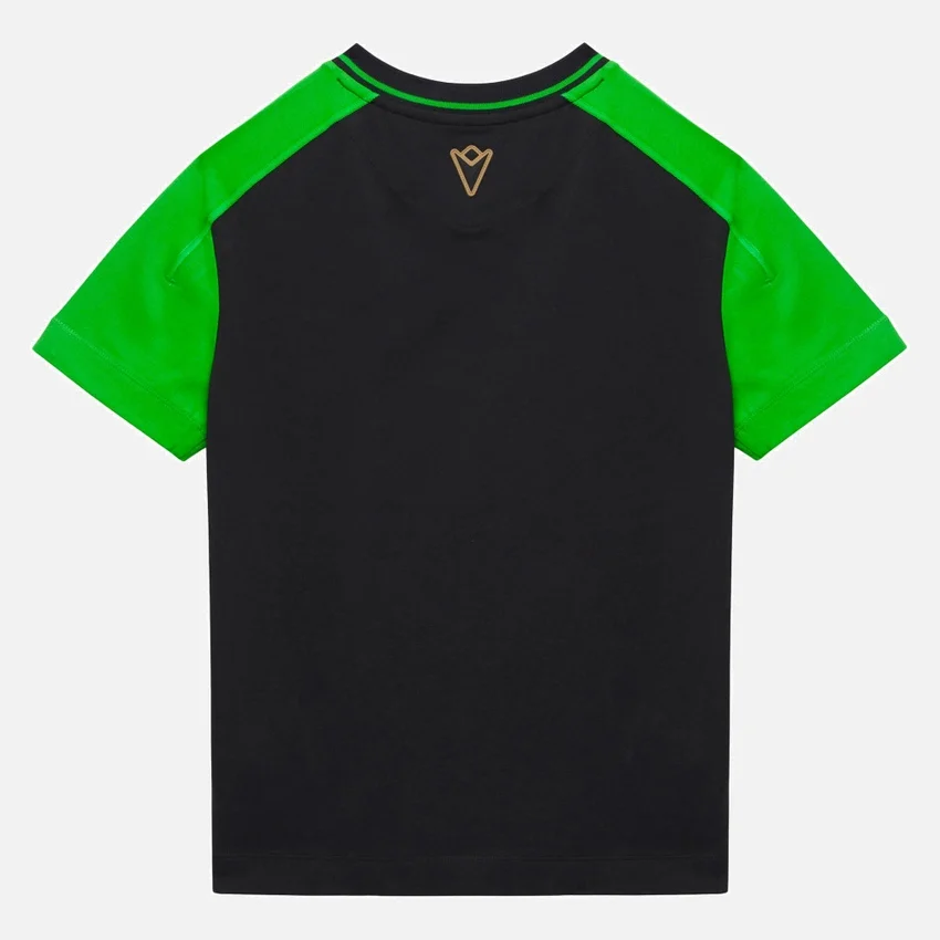 T-Shirt sportiva da bambino Automobili Lamborghini Squadra Corse nera T-Shirt sportiva da bambino Automobili Lamborghini Squadra Corse nera