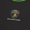 T-Shirt sportiva da bambino Automobili Lamborghini Squadra Corse nera T-Shirt sportiva da bambino Automobili Lamborghini Squadra Corse nera