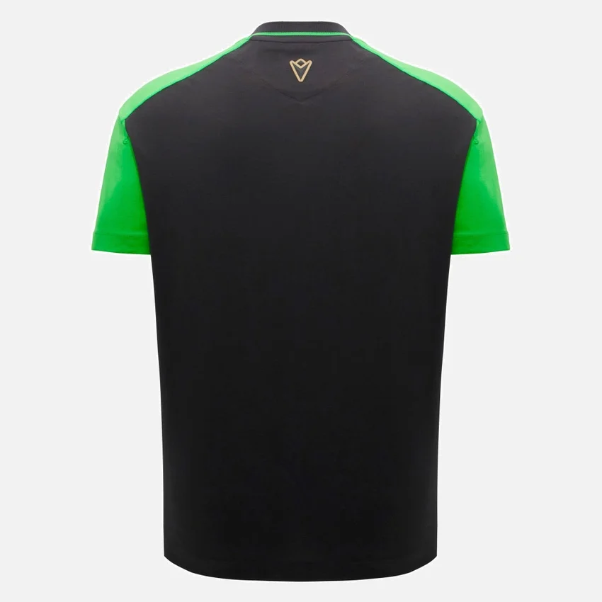 T-Shirt sportiva da uomo Automobili Lamborghini Squadra Corse nera T-Shirt sportiva da uomo Automobili Lamborghini Squadra Corse nera