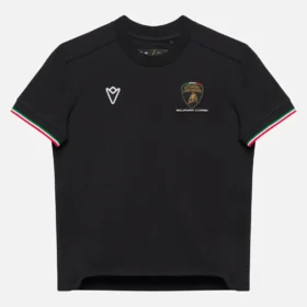 T-Shirt sportiva tricolore nera per bambini Automobili Lamborghini Squadra Corse