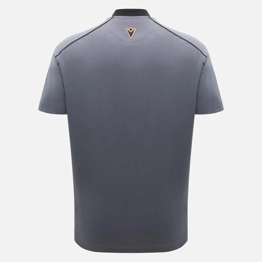 T-Shirt sportivo da uomo grigia Automobili Lamborghini Squadra Corse T-Shirt sportivo da uomo grigia Automobili Lamborghini Squadra Corse
