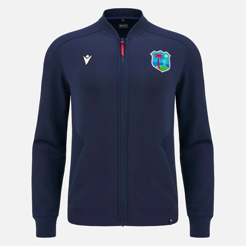 Top da viaggio con zip integrale per adulti West Indies Cricket 2025/26 Top da viaggio con zip integrale per adulti West Indies Cricket 2025/26