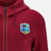 Top da viaggio con zip integrale per adulti West Indies Cricket 2025/26 Top da viaggio con zip integrale per adulti West Indies Cricket 2025/26