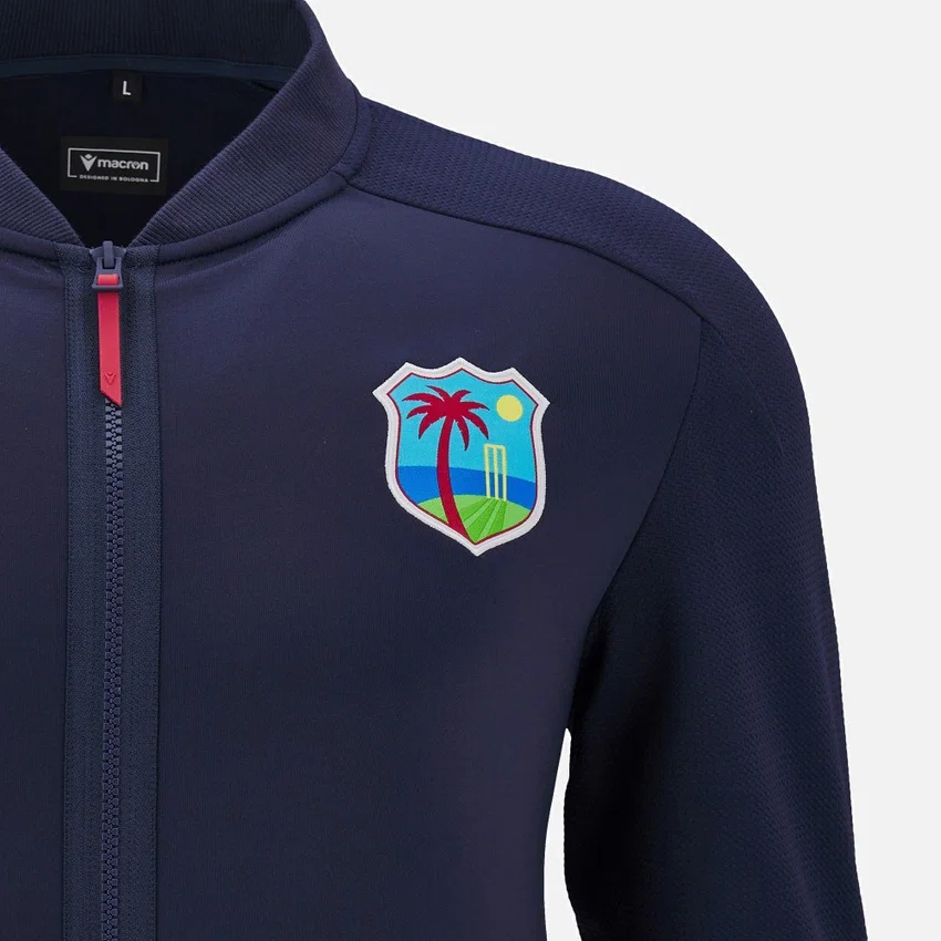 Top da viaggio con zip integrale per adulti West Indies Cricket 2025/26 Top da viaggio con zip integrale per adulti West Indies Cricket 2025/26