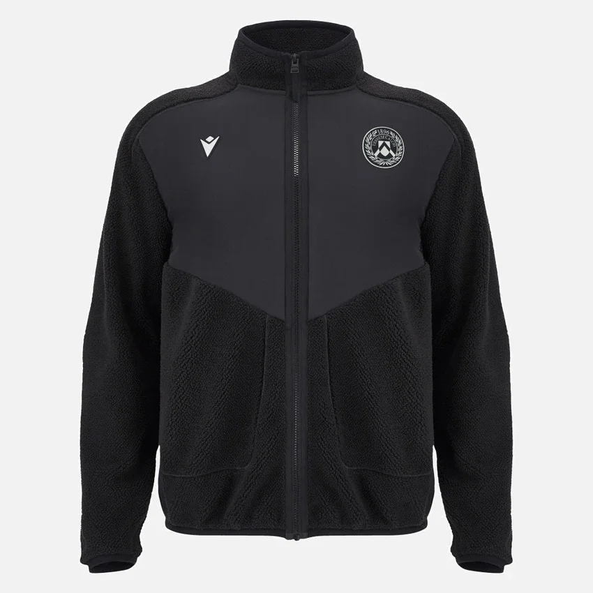 Udinese Calcio 2025/26 Giacca Teddy da viaggio con zip integrale per adulti in stile Athleisure Udinese Calcio 2025/26 Giacca Teddy da viaggio con zip integrale per adulti in stile Athleisure