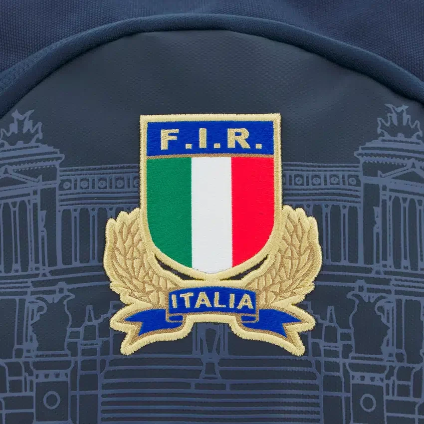 Zaino Italia Rugby 2025/26 blu navy e oro Zaino Italia Rugby 2025/26 blu navy e oro