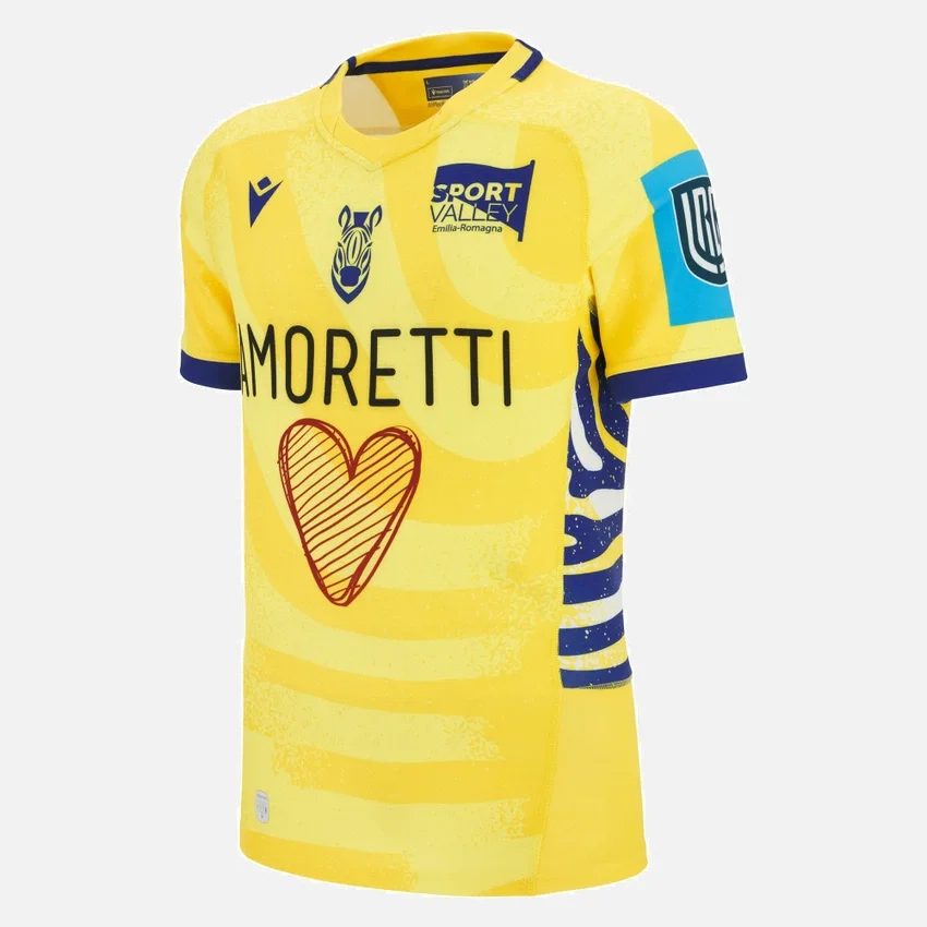 Zebre Parma 2025/26 Camicia da trasferta Authentic per adulti Zebre Parma 2025/26 Camicia da trasferta Authentic per adulti