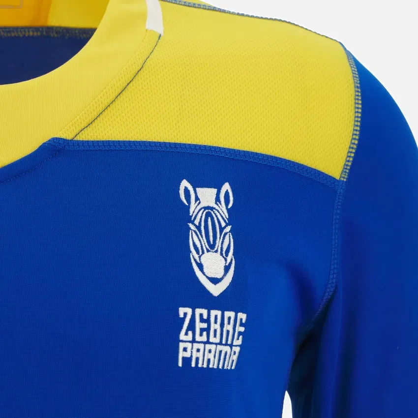 Zebre Parma 2025/26 Camicie da allenamento per adulti blu royal/gialle Zebre Parma 2025/26 Camicie da allenamento per adulti blu royal/gialle